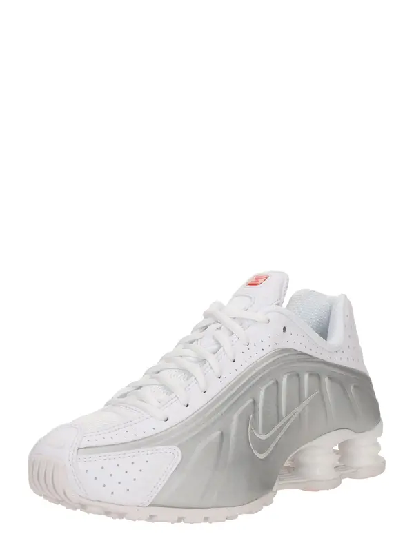 Nike Sportswear Nike Sportswear Nizke superge 'Shox R4'  srebrno-siva / rdeča / bela