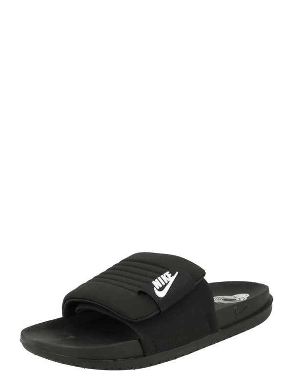 Nike Nike Sportswear Nizki natikači 'OFFCOURT ADJUST SLIDE'  črna / bela