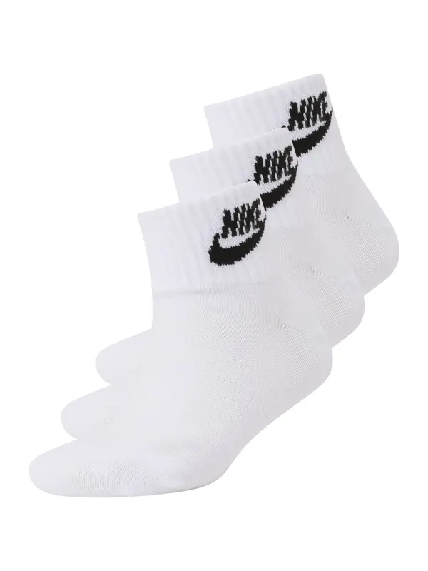 Nike Sportswear Nike Sportswear Nogavice 'Everyday'  črna / bela