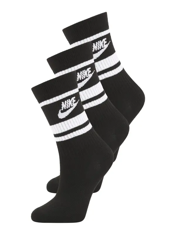 Nike Sportswear Nike Sportswear Nogavice 'Everyday Essential'  črna / bela