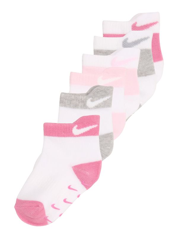 Nike Sportswear Nike Sportswear Nogavice  pegasto siva / roza / roza / bela