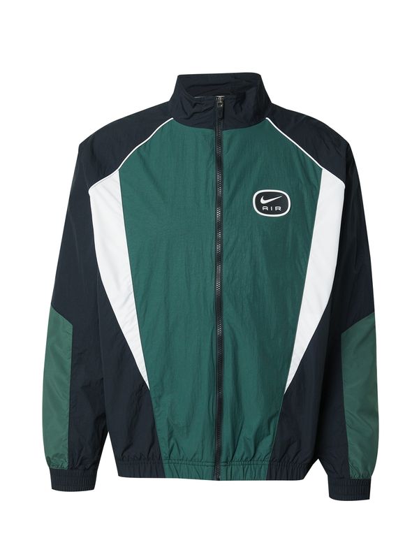 Nike Sportswear Nike Sportswear Prehodna jakna 'AIR'  smaragd / črna / bela