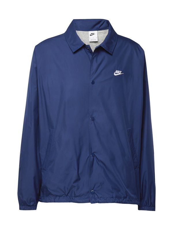 Nike Sportswear Nike Sportswear Prehodna jakna 'Club Coaches'  mornarska / bela