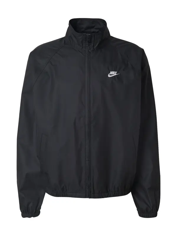 Nike Sportswear Nike Sportswear Prehodna jakna 'CLUB'  črna / bela