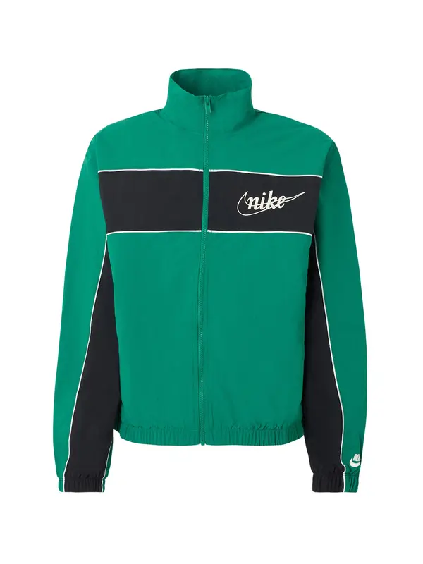Nike Sportswear Nike Sportswear Prehodna jakna 'CLUB'  travnato zelena / črna / bela