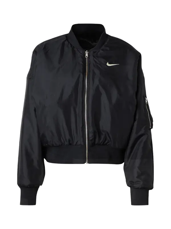 Nike Sportswear Nike Sportswear Prehodna jakna  črna / bela