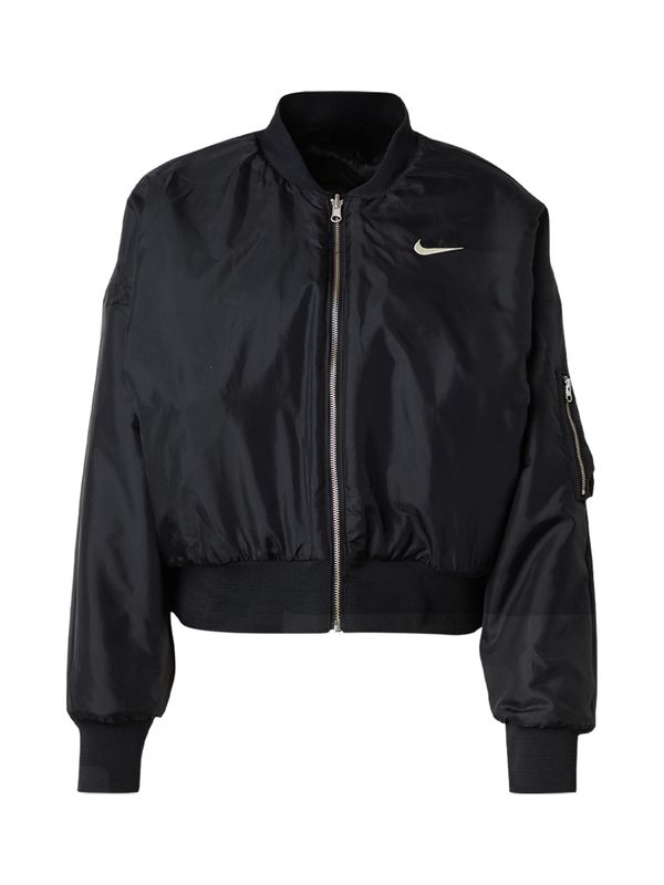 Nike Sportswear Nike Sportswear Prehodna jakna  črna / bela