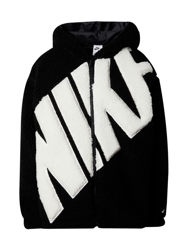 Nike Sportswear Nike Sportswear Prehodna jakna  črna / bela