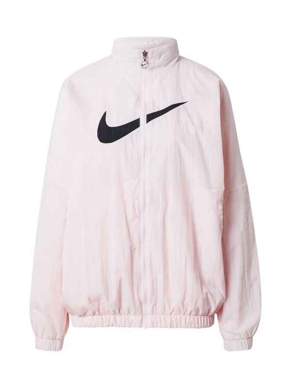 Nike Sportswear Nike Sportswear Prehodna jakna 'Essential'  pastelno roza / črna