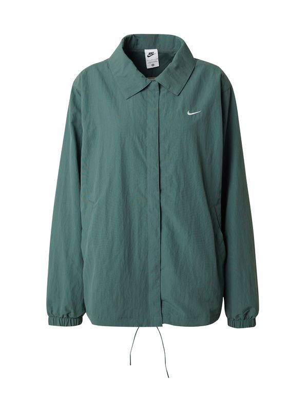 Nike Sportswear Nike Sportswear Prehodna jakna 'Essential'  smaragd / bela