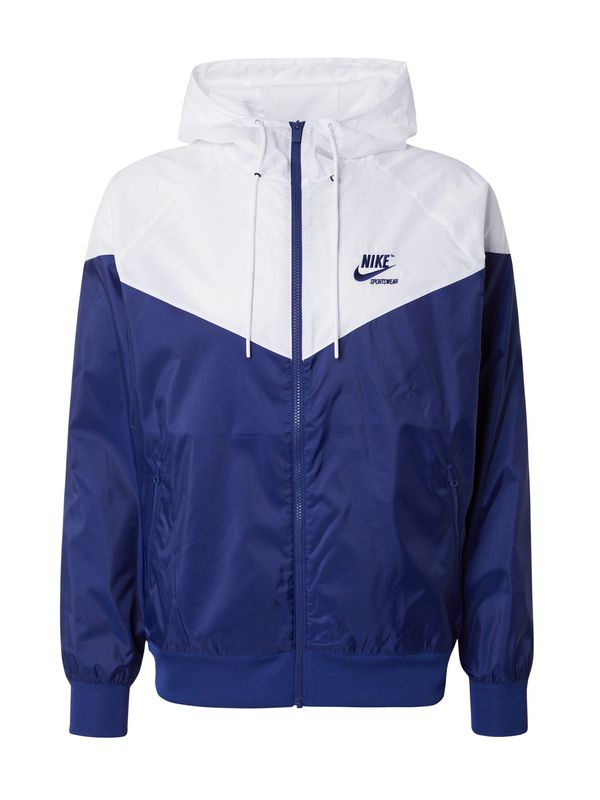 Nike Sportswear Nike Sportswear Prehodna jakna  modra / bela