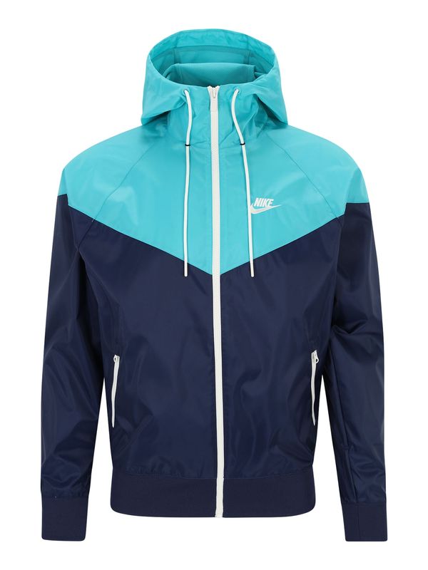 Nike Sportswear Nike Sportswear Prehodna jakna  mornarska / azur / bela