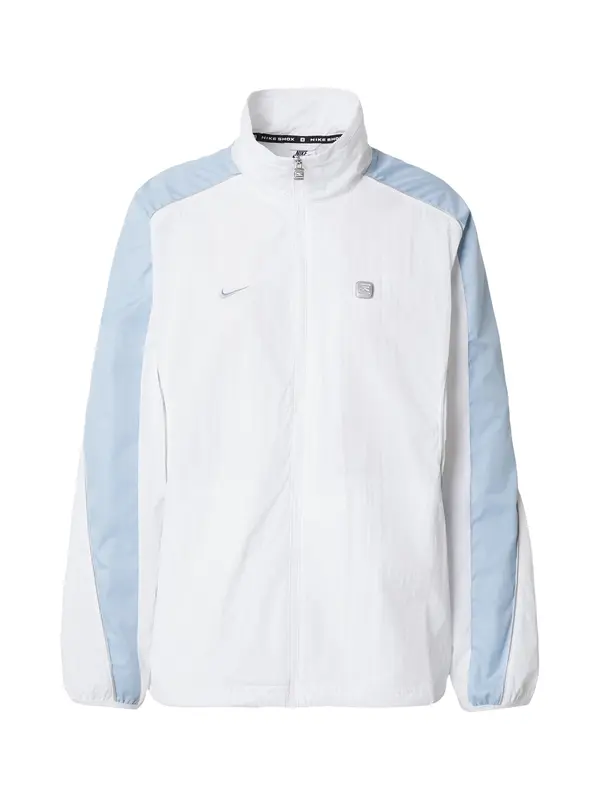 Nike Sportswear Nike Sportswear Prehodna jakna 'SHOX'  svetlo modra / bela