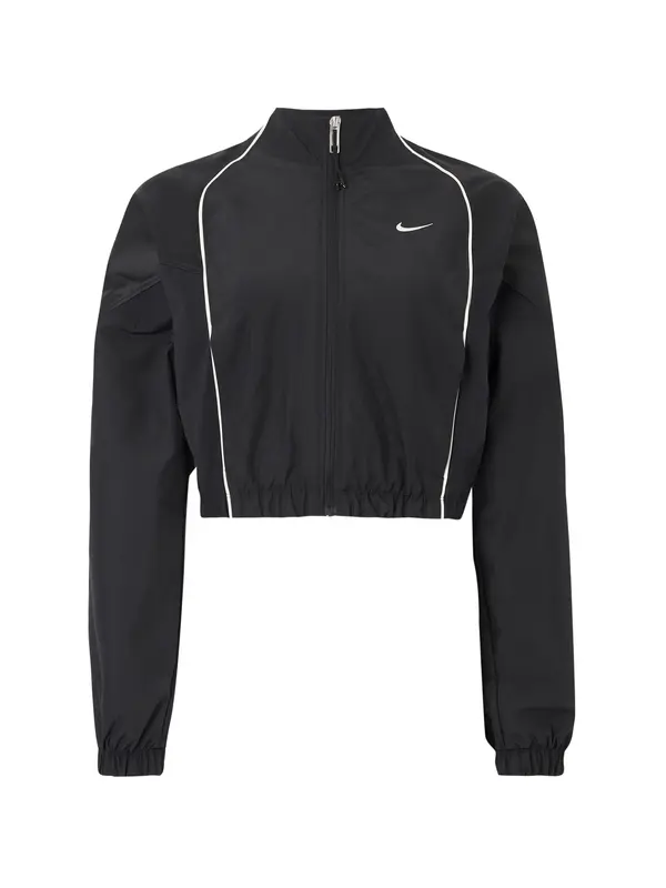 Nike Sportswear Nike Sportswear Prehodna jakna 'SHRUNKEN'  črna / bela
