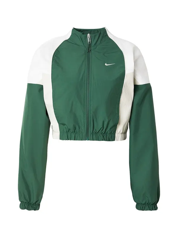 Nike Sportswear Nike Sportswear Prehodna jakna 'SHRUNKEN'  smaragd / bela