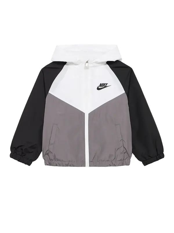 Nike Sportswear Nike Sportswear Prehodna jakna  siva / črna / bela