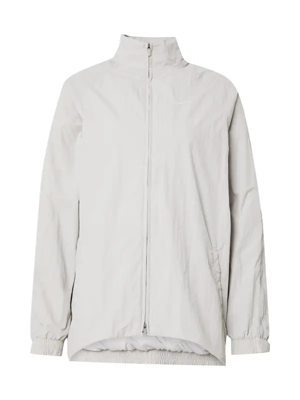 Nike Sportswear Nike Sportswear Prehodna jakna  svetlo siva / bela