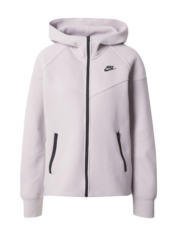 Nike Sportswear Nike Sportswear Prehodna jakna 'Tech Fleece'  pastelno lila / črna