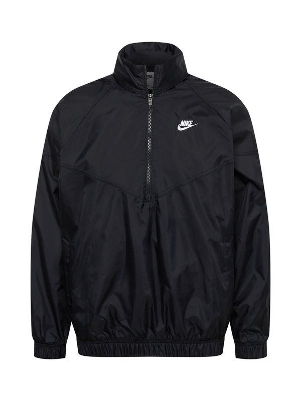 Nike Sportswear Nike Sportswear Prehodna jakna 'Windrunner'  črna / bela