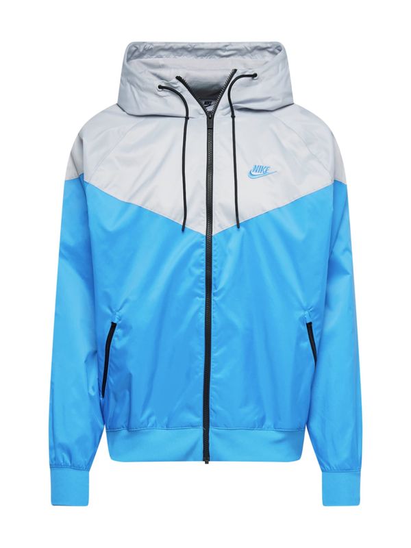 Nike Sportswear Nike Sportswear Prehodna jakna 'Windrunner'  modra / svetlo siva