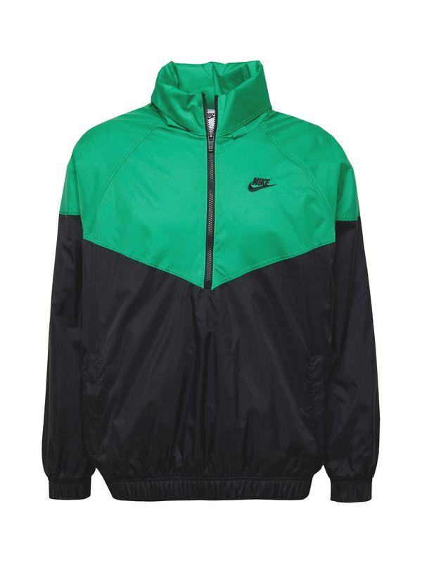 Nike Sportswear Nike Sportswear Prehodna jakna 'Windrunner'  travnato zelena / črna