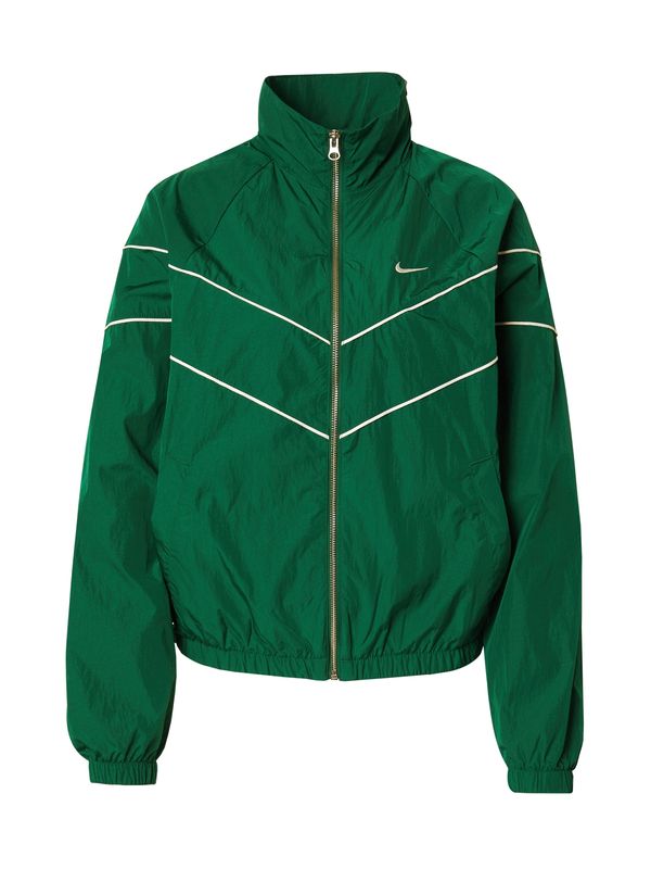 Nike Nike Sportswear Prehodna jakna  zelena / bela