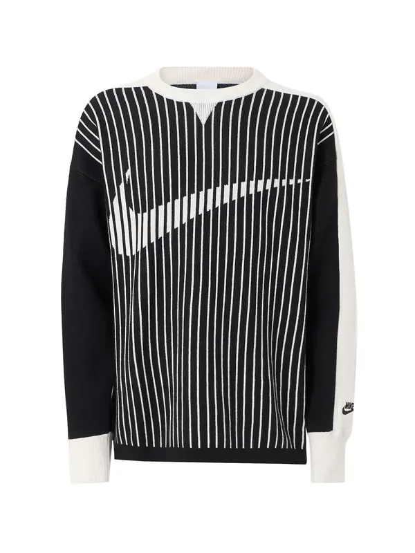 Nike Sportswear Nike Sportswear Pulover 'CLUB'  črna / bela