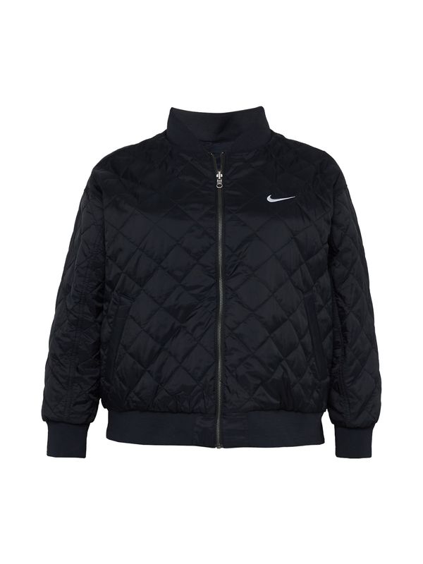 Nike Sportswear Nike Sportswear Športna jopa na zadrgo  črna / bela