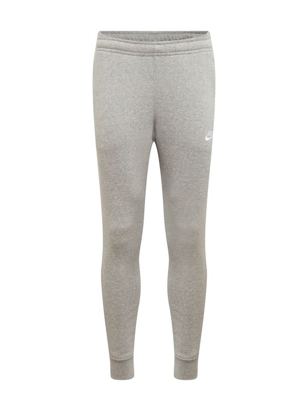 Nike Sportswear Nike Sportswear Športne hlače 'Club Fleece'  svetlo siva / bela