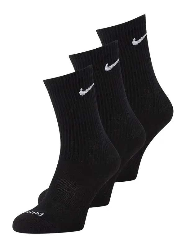 Nike Sportswear Nike Sportswear Športne nogavice 'Everyday Plus'  črna / bela
