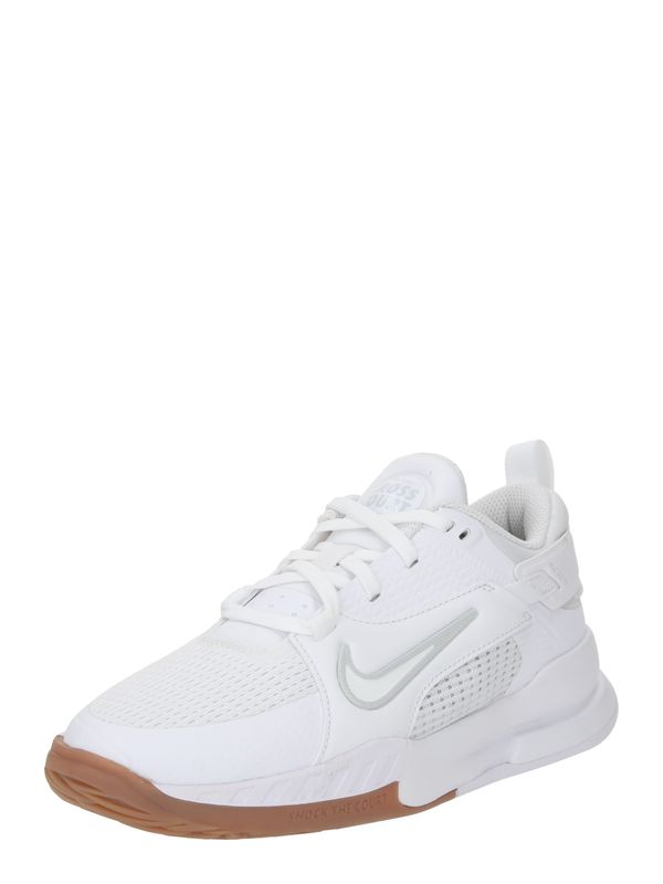 Nike Sportswear Nike Sportswear Športni čevelj 'Crosscourt'  siva / bela