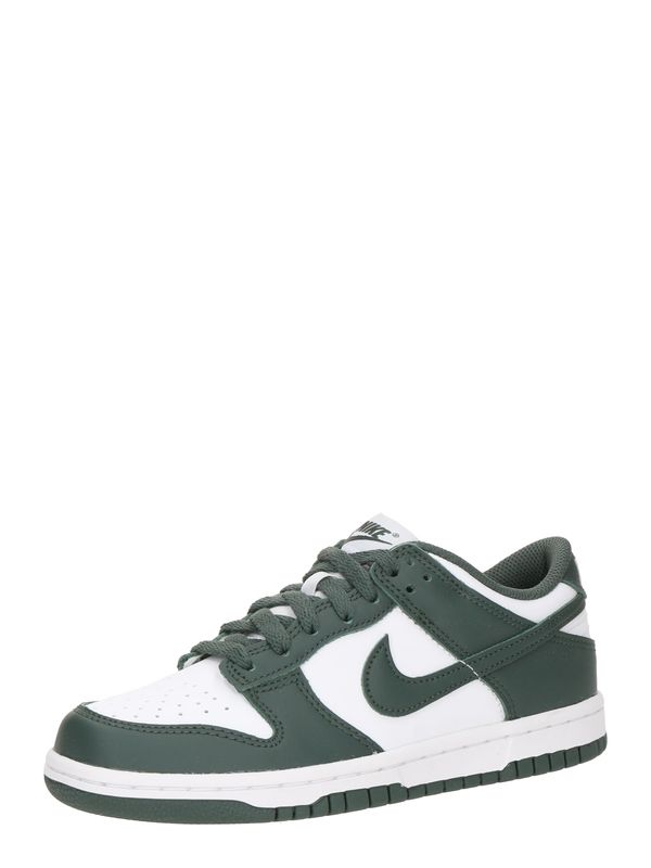 Nike Sportswear Nike Sportswear Superge 'Dunk'  temno zelena / bela