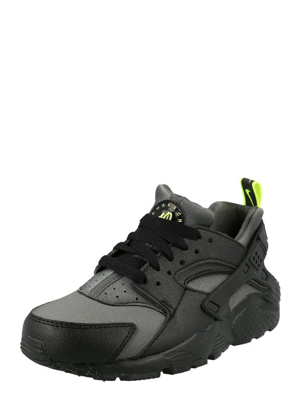 Nike Sportswear Nike Sportswear Superge 'HUARACHE RUN GS'  temno siva / neonsko zelena / črna