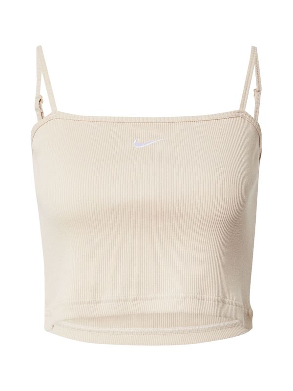 Nike Sportswear Nike Sportswear Top  bež / bela