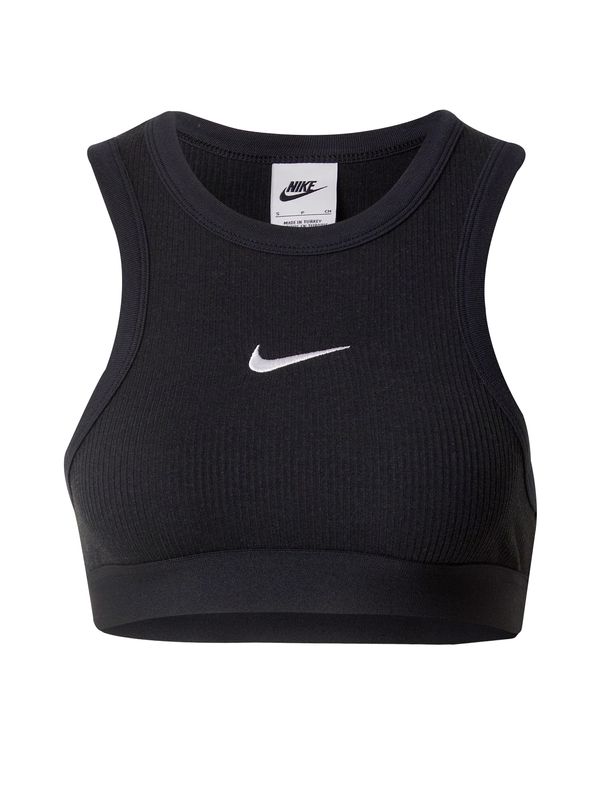 Nike Sportswear Nike Sportswear Top  črna / bela