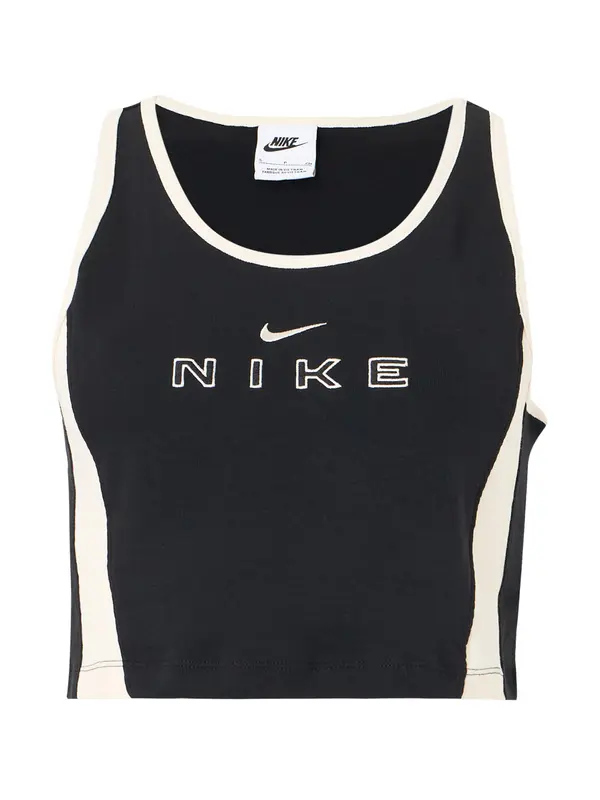 Nike Sportswear Nike Sportswear Top  črna / bela