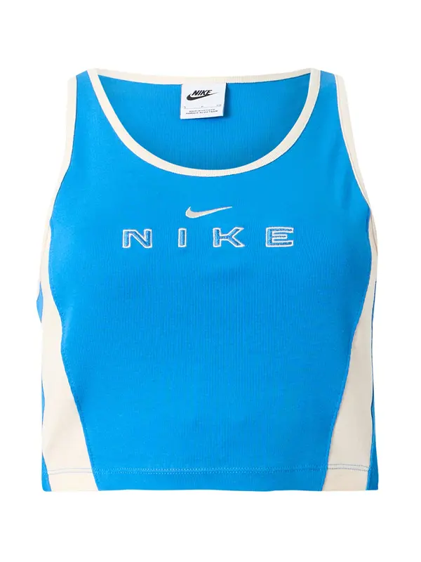Nike Sportswear Nike Sportswear Top  nebeško modra / bela