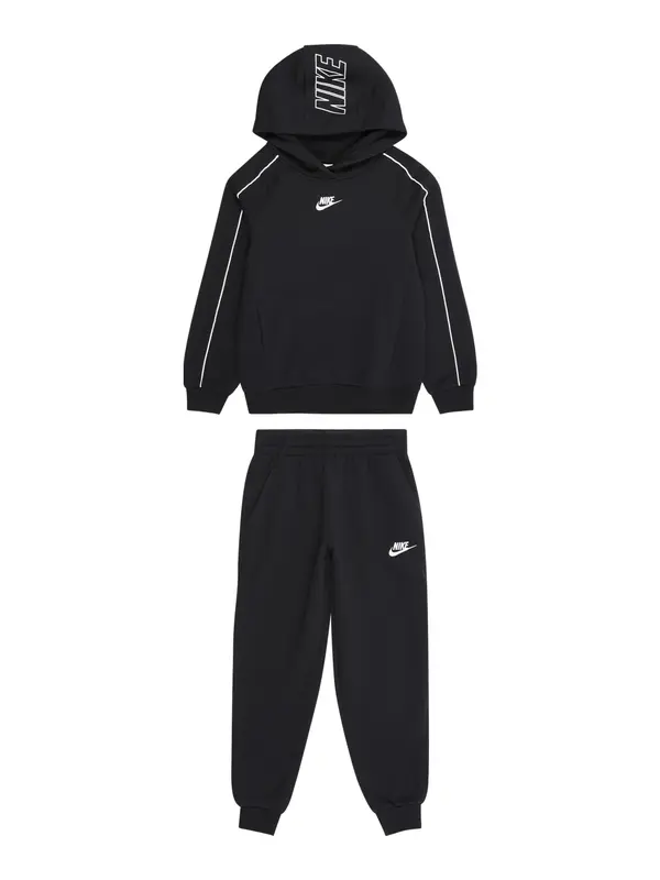 Nike Sportswear Nike Sportswear Trenirka za tek 'CLUB FLC'  črna / bela