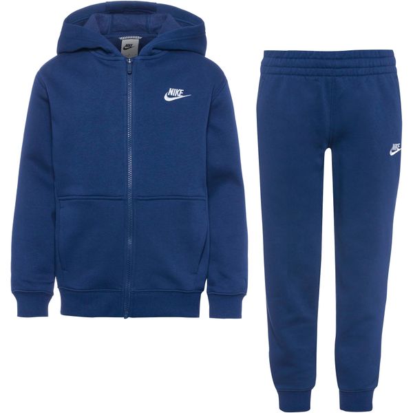 Nike Sportswear Nike Sportswear Trenirka za tek 'Club Fleece'  modra / bela