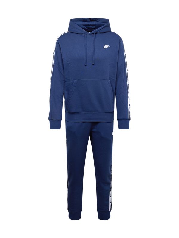 Nike Sportswear Nike Sportswear Trenirka za tek 'CLUB FLEECE'  mornarska / bela