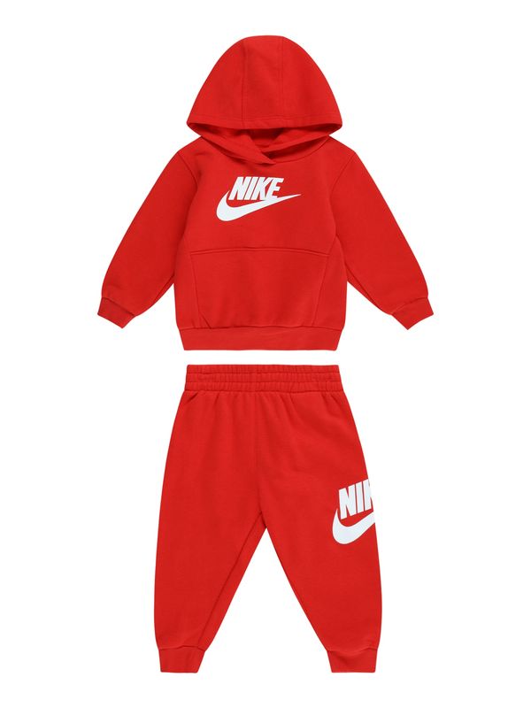 Nike Sportswear Nike Sportswear Trenirka za tek 'CLUB FLEECE'  rdeča / bela
