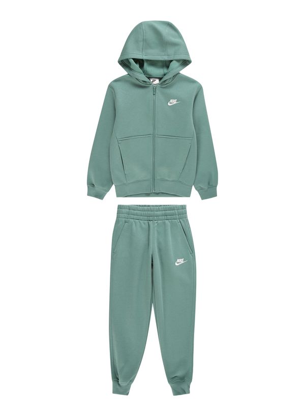 Nike Sportswear Nike Sportswear Trenirka za tek 'Club Fleece'  smaragd / bela