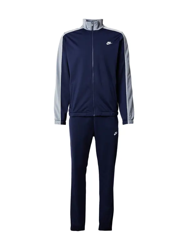 Nike Sportswear Nike Sportswear Trenirka za tek 'CLUB'  indigo / svetlo siva / bela