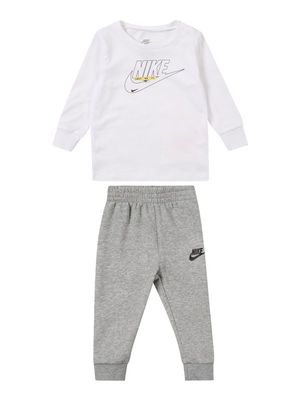 Nike Sportswear Nike Sportswear Trenirka za tek 'CLUB'  pegasto siva / črna / bela
