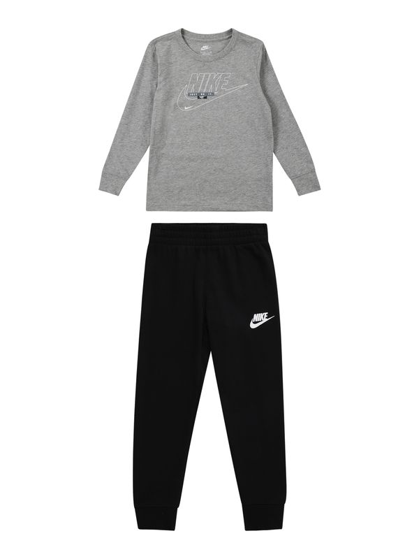 Nike Sportswear Nike Sportswear Trenirka za tek 'CLUB'  pegasto siva / črna / bela