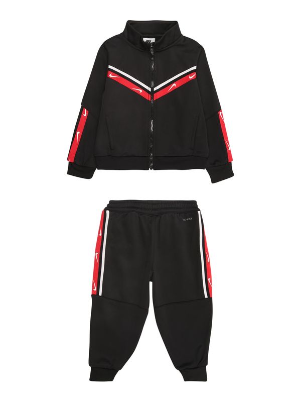 Nike Sportswear Nike Sportswear Trenirka za tek 'CLUB'  rdeča / črna / bela