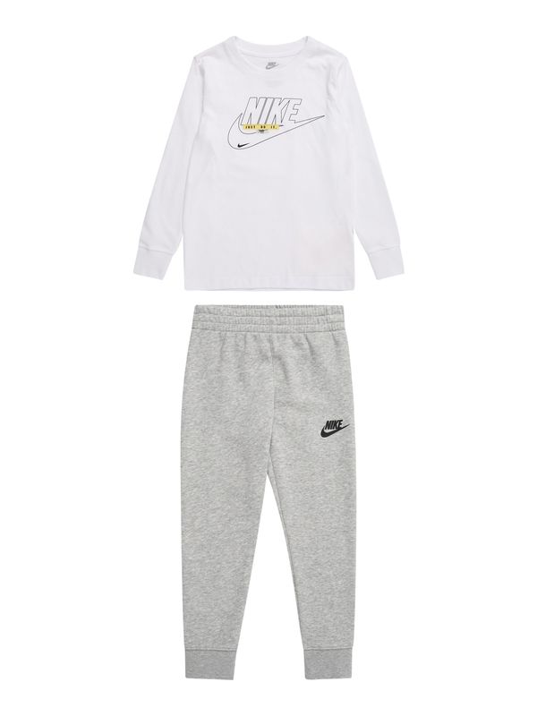 Nike Sportswear Nike Sportswear Trenirka za tek 'CLUB'  rumena / pegasto siva / črna / bela