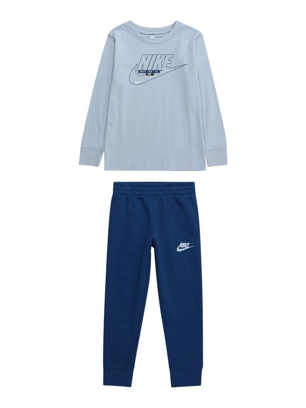 Nike Sportswear Nike Sportswear Trenirka za tek 'CLUB'  svetlo modra / temno modra / off-bela
