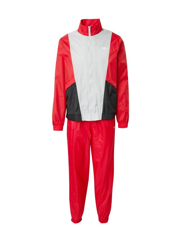 Nike Sportswear Nike Sportswear Trenirka za tek 'CLUB'  svetlo siva / rdeča / črna