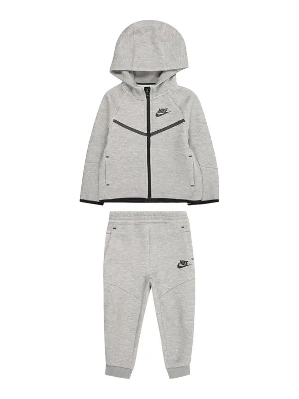 Nike Sportswear Nike Sportswear Trenirka za tek 'TECH FLEECE'  antracit / svetlo siva / črna
